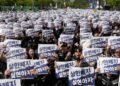 Samsung workers rally